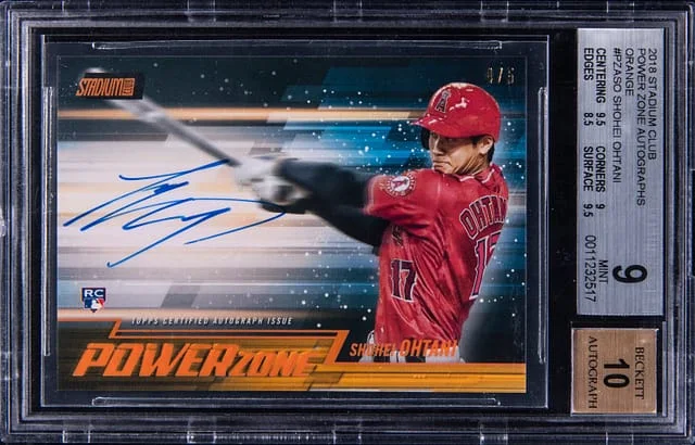 2018 Topps Stadium Club Shohei Ohtani Power Zone Orange #PZASO card image