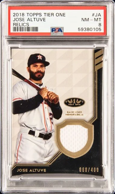 2018 Topps Tier One Relics Ja Jose Altuve #no-number card image
