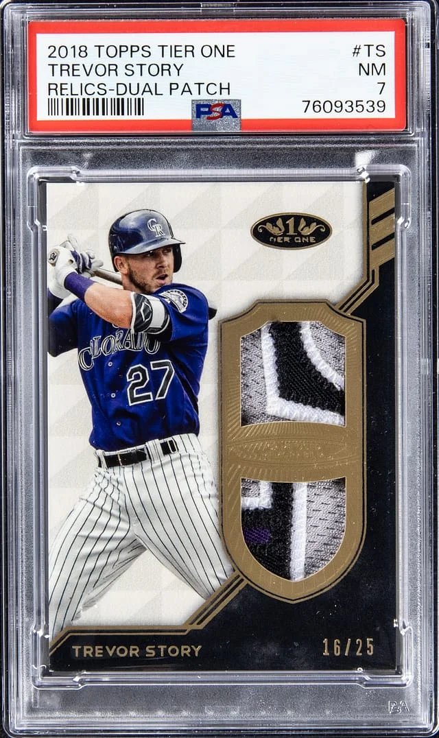 2018 Topps Trevor Story Tier One Relics - Dual Patch #TS card image