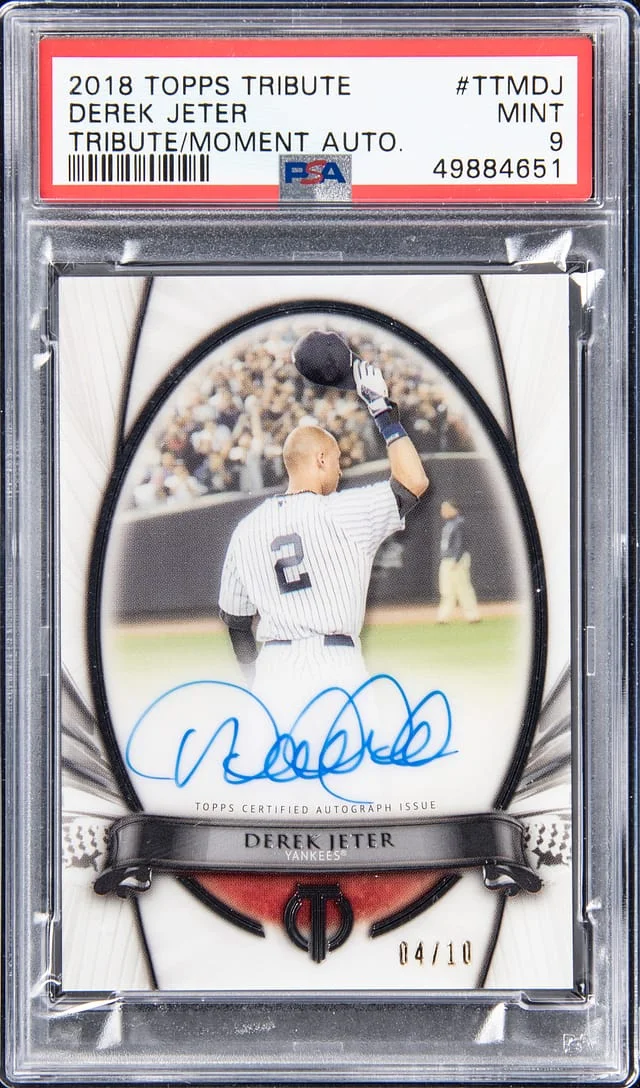 2018 Topps Tribute Derek Jeter Moment Autograph #TTM-DJ card image