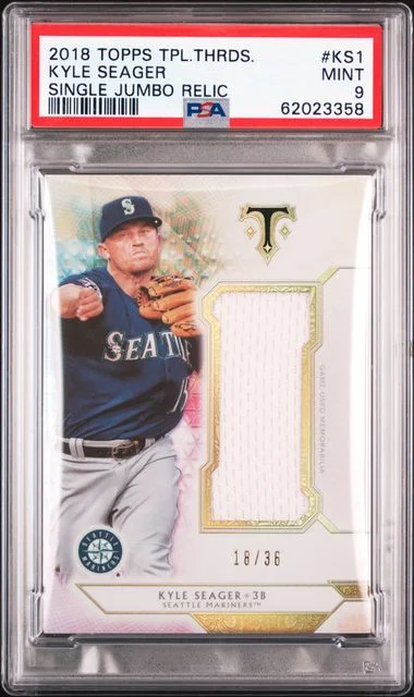 2018 Topps Triple Threads Kyle Seager Single Jumbo Relic #KS1 card image