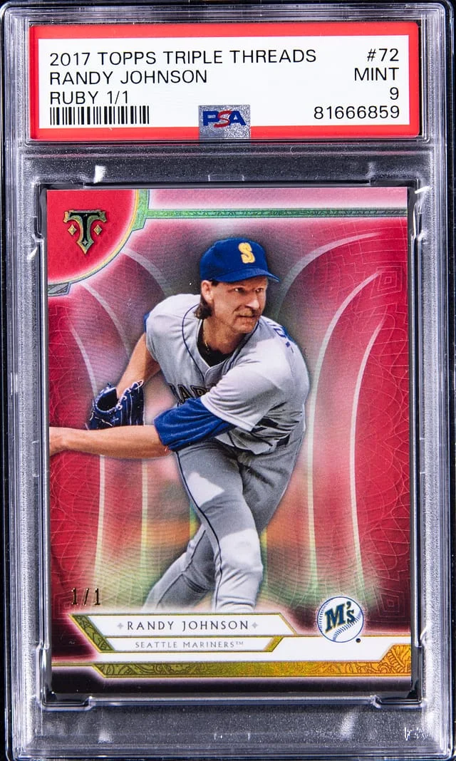 2018 Topps Triple Threads Randy Johnson Ruby #72 card image