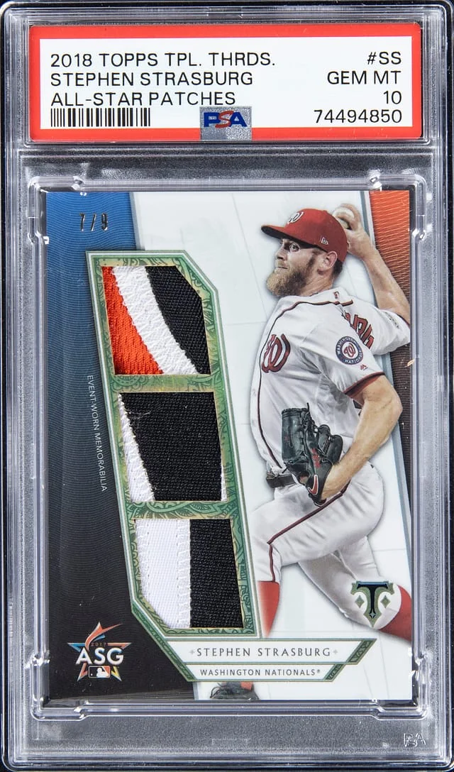 2018 Topps Triple Threads Stephen Strasburg #ASP-SS card image