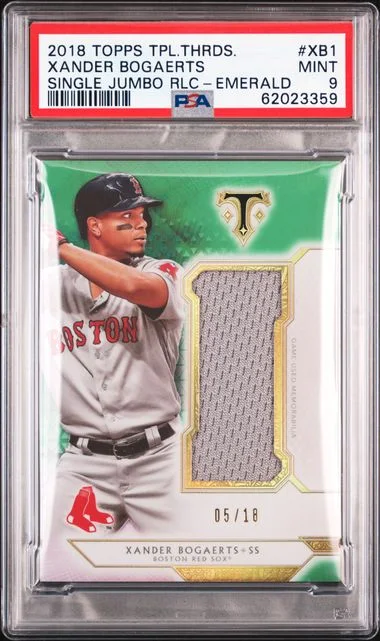 2018 Topps Triple Threads Xander Bogaerts Single Jumbo Relic #XB1 card image