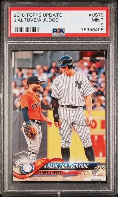 2018 Topps Update Aaron Judge/Jose Altuve #Us79 card image