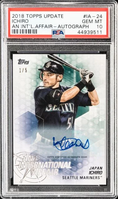 2018 Topps Update Ichiro An International Affair Autograph #IA-24 card image
