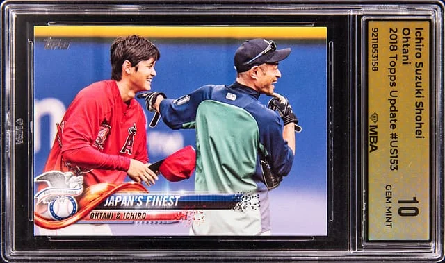2018 Topps Update Ichiro Suzuki/Shohei Ohtani #US153 card image