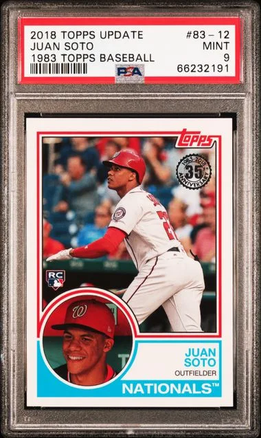 2018 Topps Update Juan Soto 1983 Topps Baseball #83-12 card image