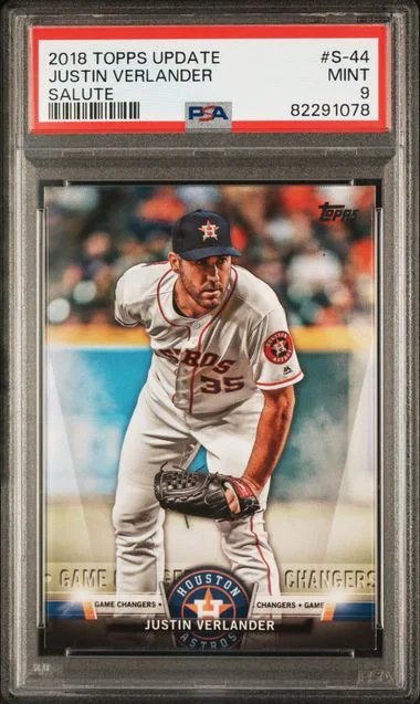 2018 Topps Update Justin Verlander Salute #S-44 card image