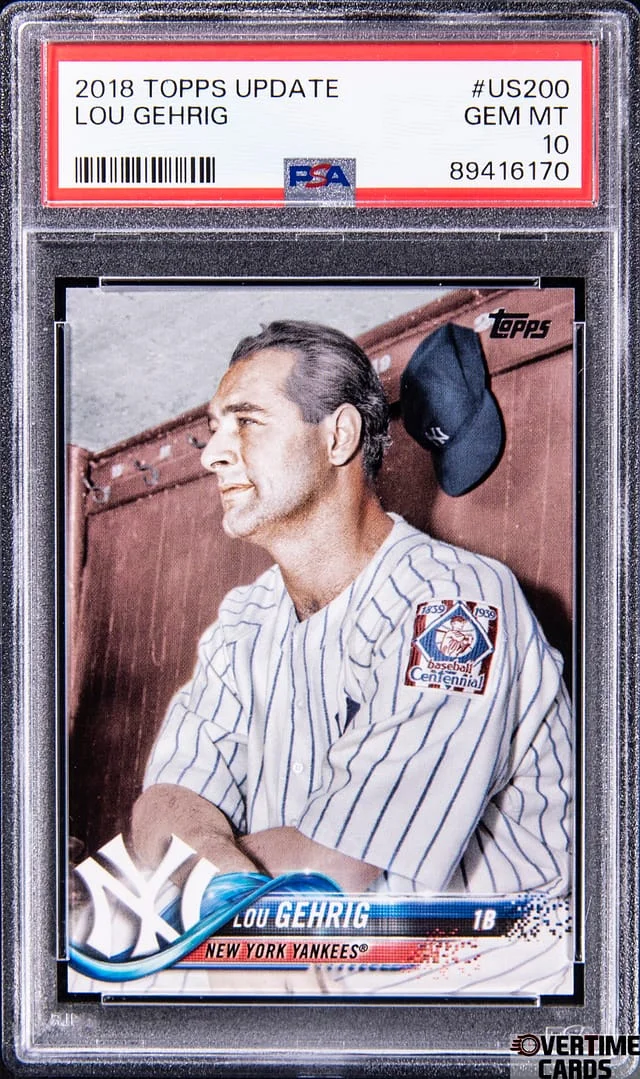 2018 Topps Update Lou Gehrig #US200 card image