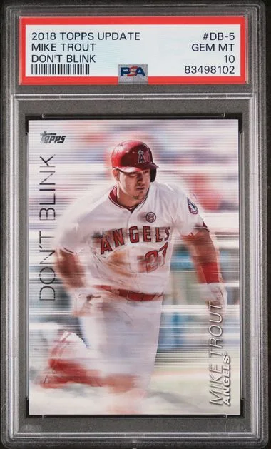2018 Topps Update Mike Trout Don'T Blink #DB-5 card image