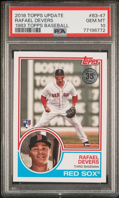2018 Topps Update Rafael Devers 1983 Topps Baseball #83-47 card image