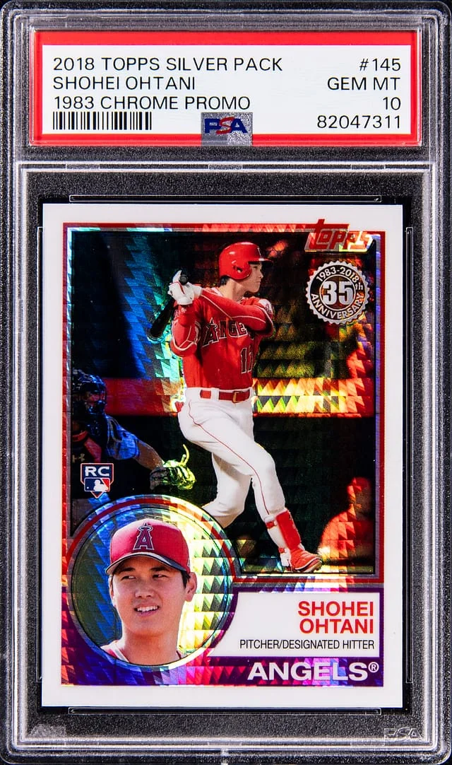 2018 Topps Update Shohei Ohtani Silver Pack 1983 Chrome Promo #145 card image