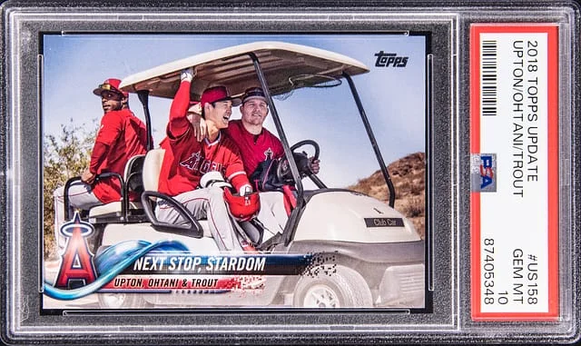 2018 Topps Update Shohei Ohtani /Mike Trout/Justin Upton #US158 card image