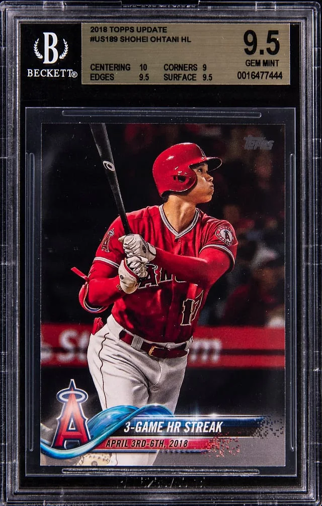 2018 Topps Update Shohei Ohtani Gold #US189 card image