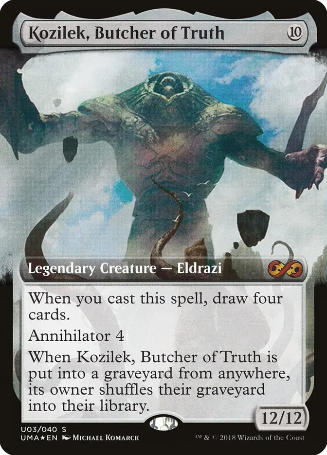 2018 Ultimate Box Topper Kozilek, Butcher of Truth mythic #U3 unlisted card image