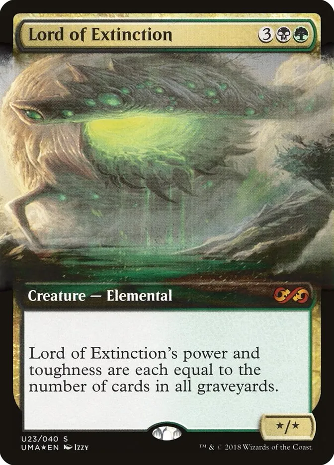 2018 Ultimate Box Topper Lord of Extinction mythic #U23 unlisted card image