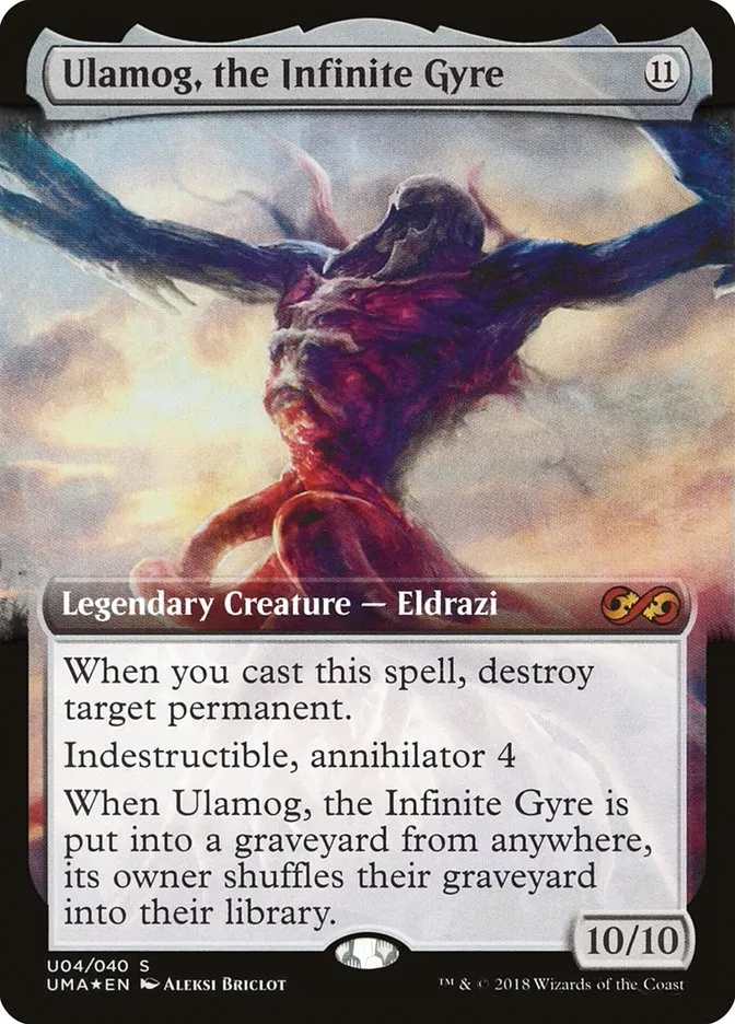 2018 Ultimate Box Topper Ulamog, the Infinite Gyre mythic #U4 unlisted card image