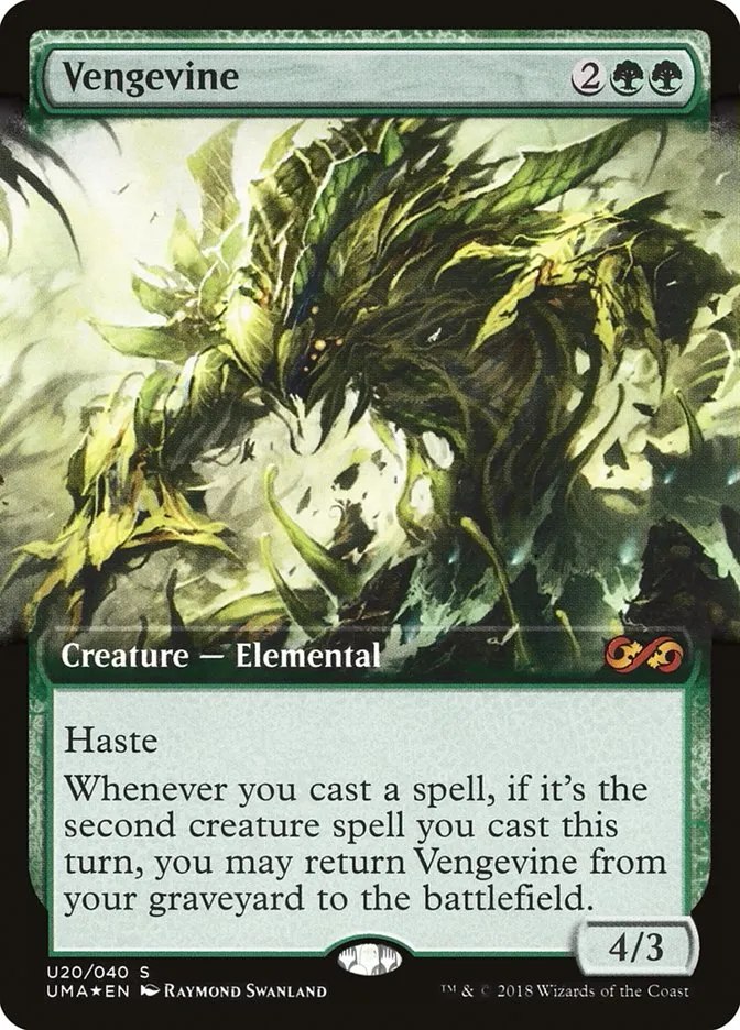 2018 Ultimate Box Topper Vengevine mythic #U20 unlisted card image