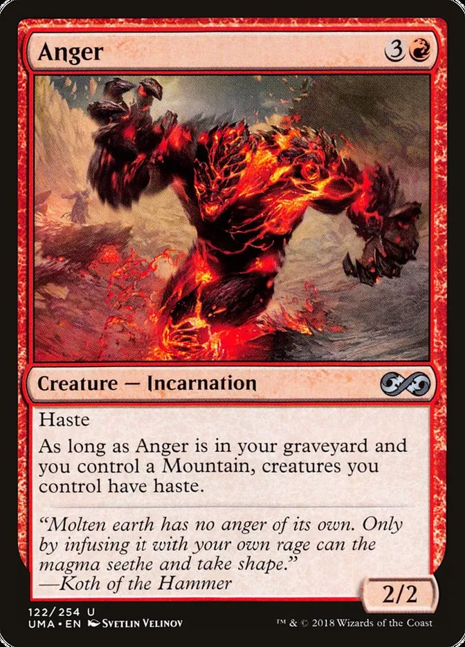 2018 Ultimate Masters Anger uncommon #122 unlisted card image