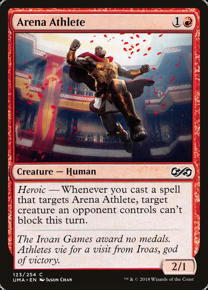 2018 Ultimate Masters Arena Athlete common #123 unlisted card image