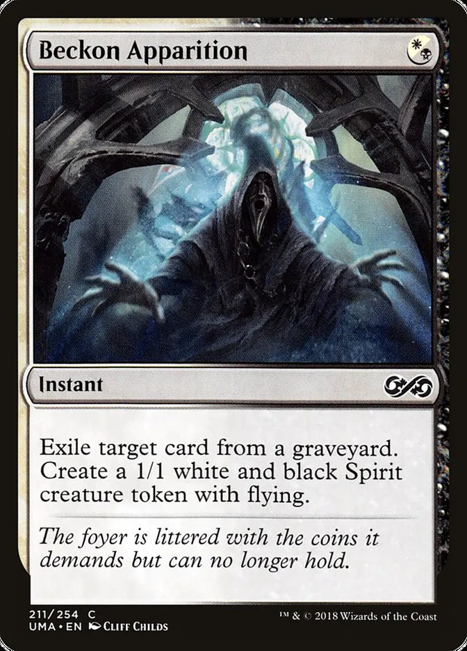 2018 Ultimate Masters Beckon Apparition common #211 unlisted card image
