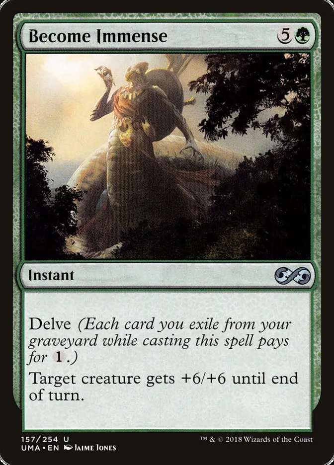 2018 Ultimate Masters Become Immense uncommon #157 unlisted card image