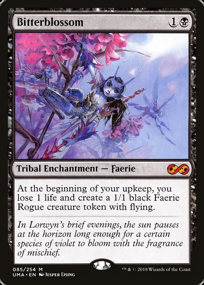 2018 Ultimate Masters Bitterblossom mythic #85 unlisted card image