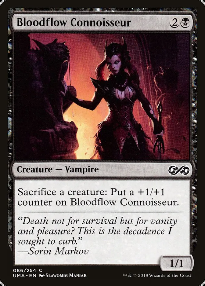 2018 Ultimate Masters Bloodflow Connoisseur common #86 unlisted card image