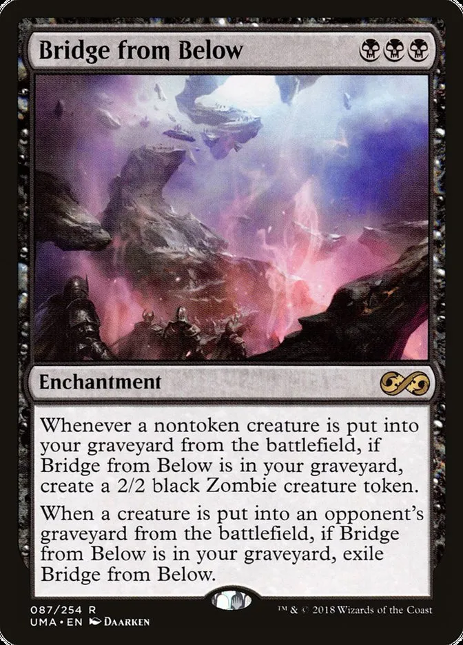 2018 Ultimate Masters Bridge from Below rare #87 unlisted card image