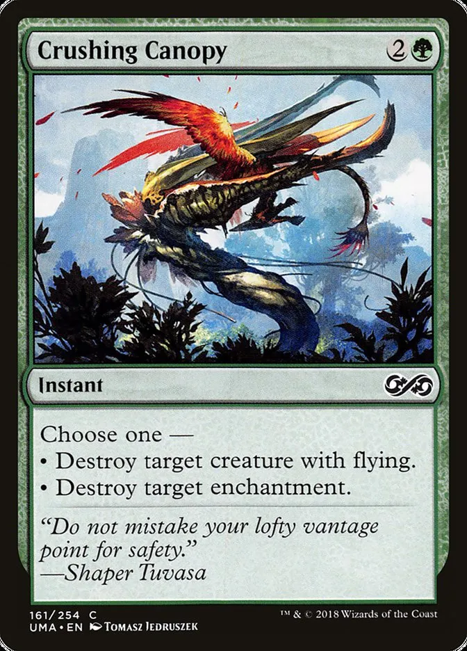 2018 Ultimate Masters Crushing Canopy common #161 unlisted card image