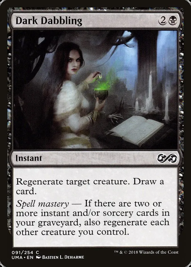 2018 Ultimate Masters Dark Dabbling common #91 unlisted card image