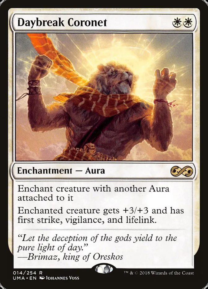 2018 Ultimate Masters Daybreak Coronet rare #14 unlisted card image