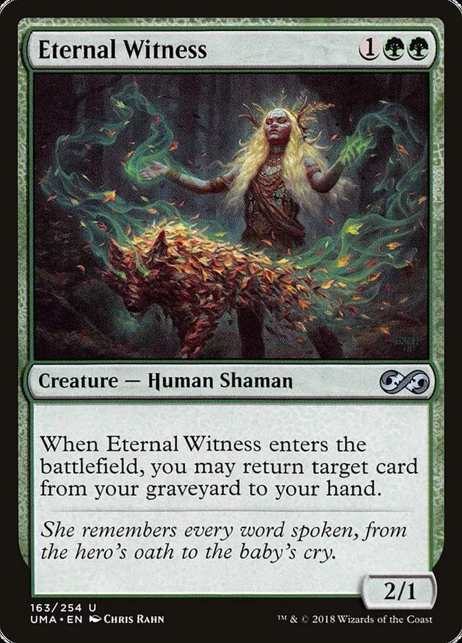 2018 Ultimate Masters Eternal Witness uncommon #163 unlisted card image
