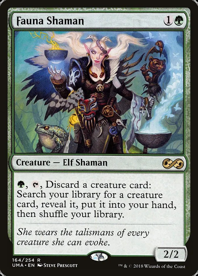 2018 Ultimate Masters Fauna Shaman rare #164 unlisted card image
