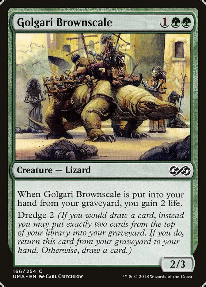 2018 Ultimate Masters Golgari Brownscale common #166 unlisted card image