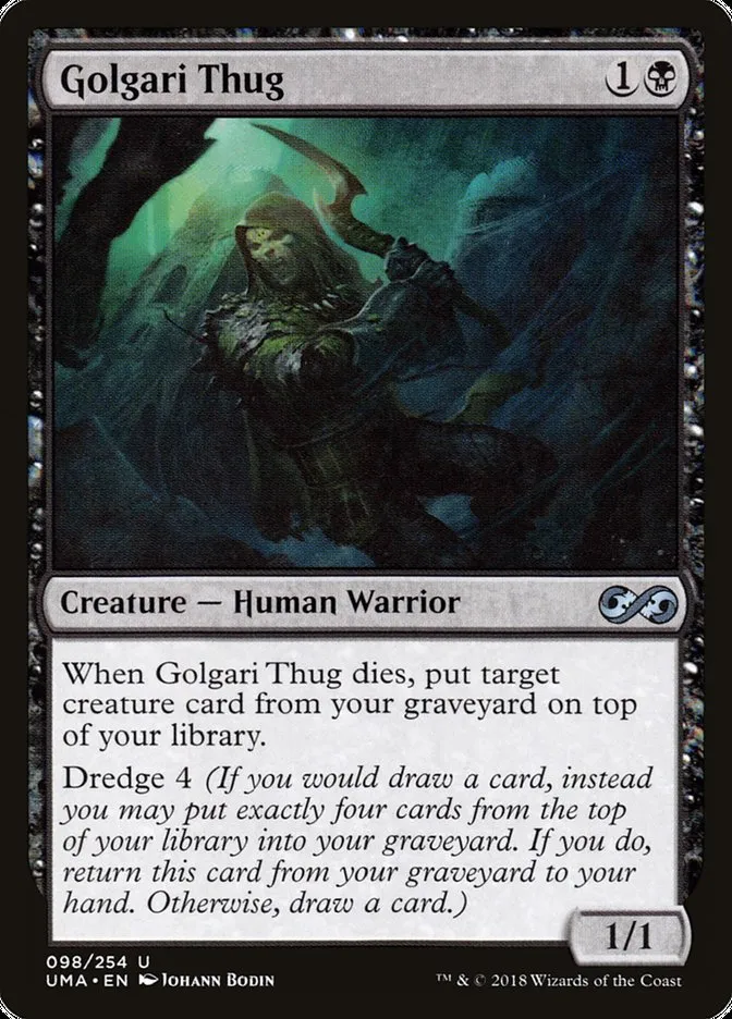 2018 Ultimate Masters Golgari Thug uncommon #98 unlisted card image