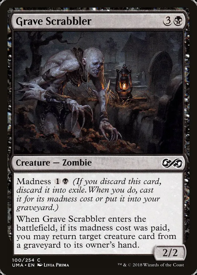 2018 Ultimate Masters Grave Scrabbler common #100 unlisted card image