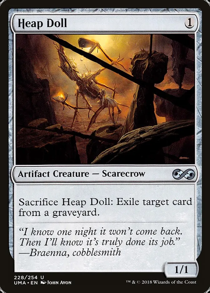 2018 Ultimate Masters Heap Doll uncommon #228 unlisted card image