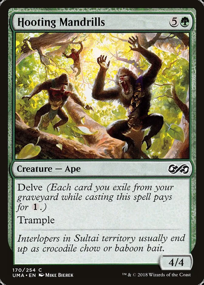 2018 Ultimate Masters Hooting Mandrills common #170 unlisted card image