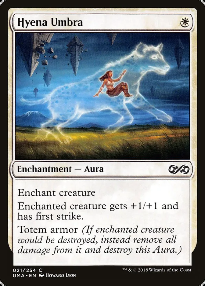 2018 Ultimate Masters Hyena Umbra common #21 unlisted card image