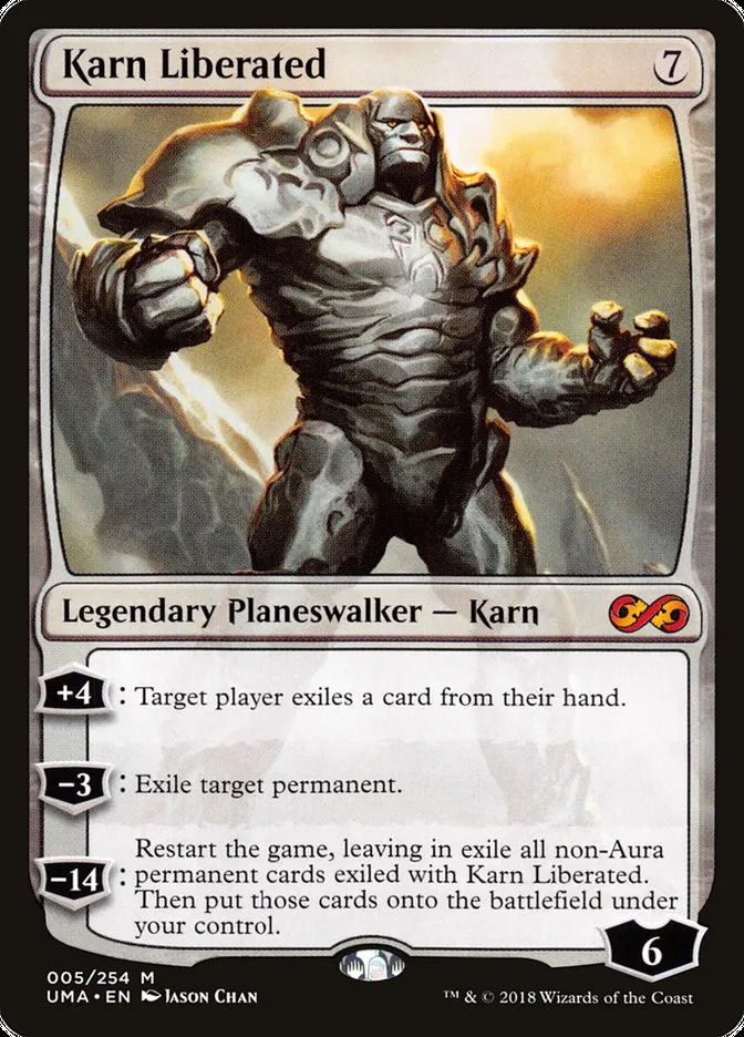 2018 Ultimate Masters Karn Liberated mythic #5 unlisted card image