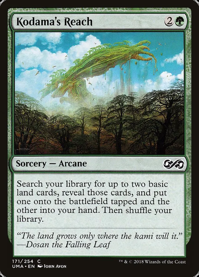 2018 Ultimate Masters Kodama's Reach common #171 unlisted card image