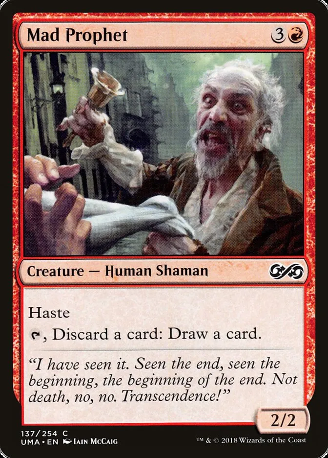 2018 Ultimate Masters Mad Prophet common #137 unlisted card image