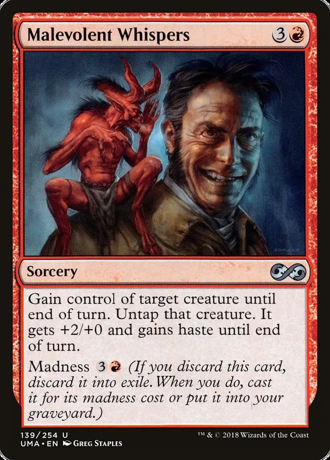2018 Ultimate Masters Malevolent Whispers uncommon #139 unlisted card image