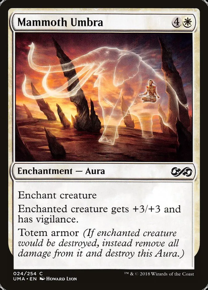 2018 Ultimate Masters Mammoth Umbra common #24 unlisted card image