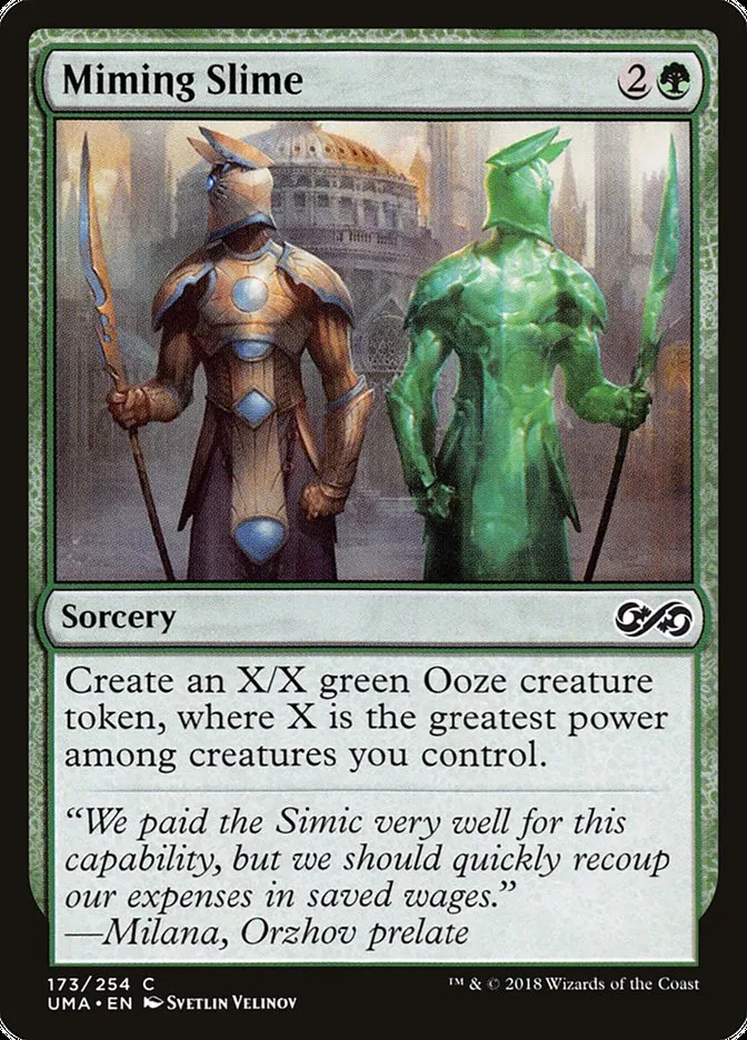 2018 Ultimate Masters Miming Slime common #173 unlisted card image