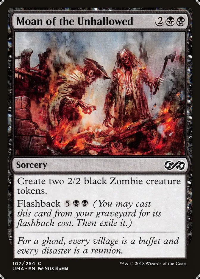 2018 Ultimate Masters Moan of the Unhallowed common #107 unlisted card image