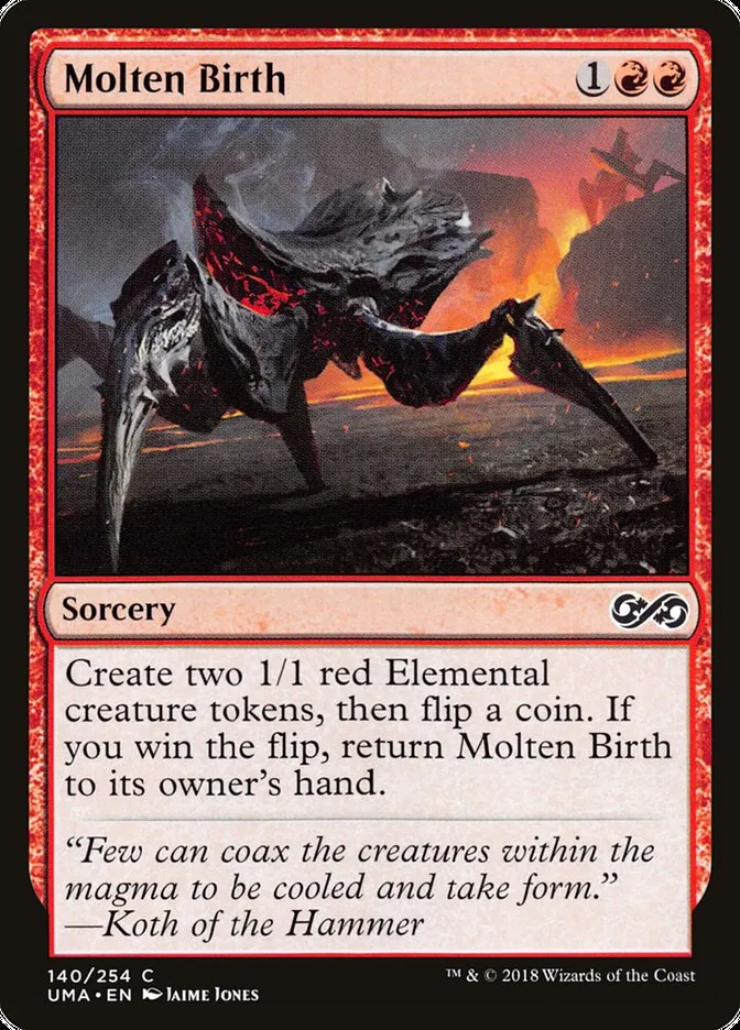 2018 Ultimate Masters Molten Birth common #140 unlisted card image