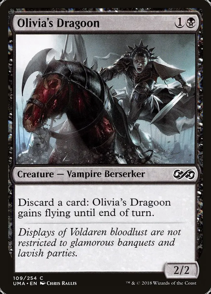 2018 Ultimate Masters Olivia's Dragoon common #109 unlisted card image
